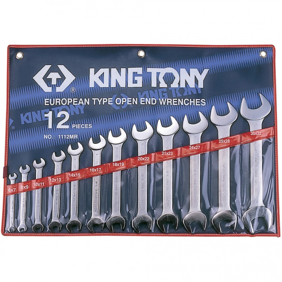 KING TONY Набор рожковых ключей, 6-32 мм, 12 предметов