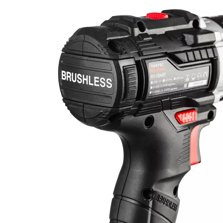 RUNTEC TECHNIC Дрель-шуруповерт ударная аккумуляторная 13 мм, 20В, 2*2Ач, 40Нм