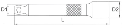 Licota Удлинитель 1/4" 50 мм