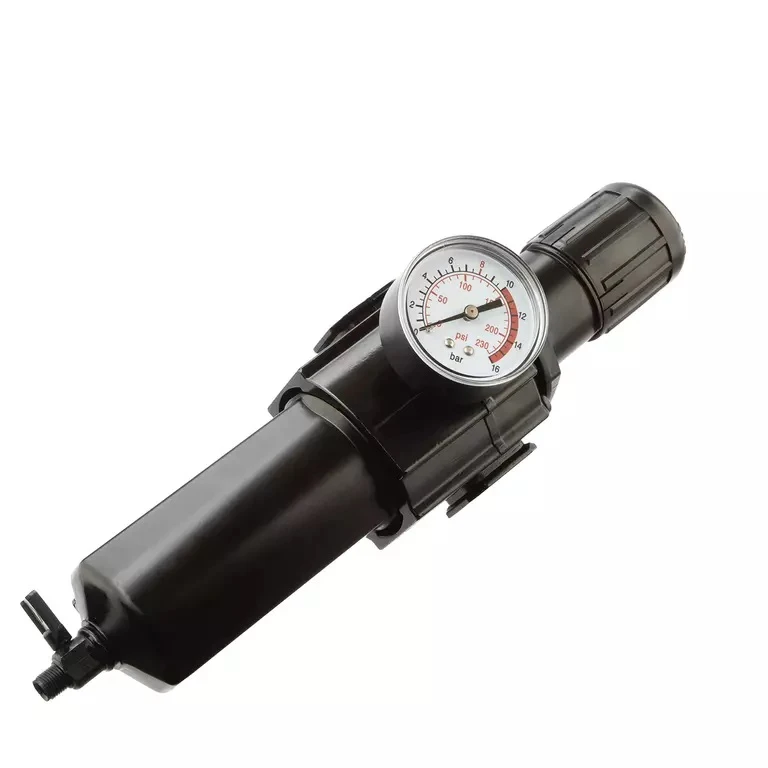 GARWIN INDUSTRIAL Фильтр для воздуха с регулятором давления 1/4"(5 микрон), усиленный, 16 бар