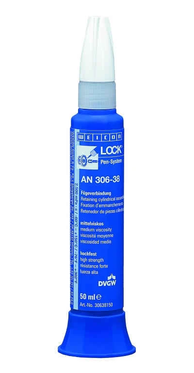 WEICONLOCK AN 306-38 Фиксатор цилиндрических узлов (50 мл) средняя вязкость, высокая сила фиксации,