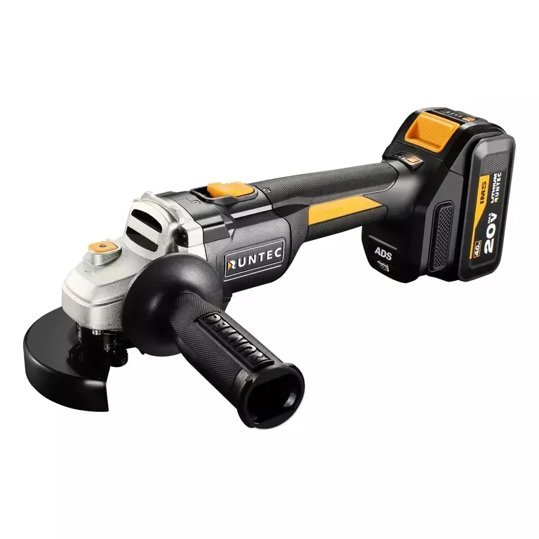 RUNTEC PRO Шлифмашина угловая аккумуляторная 125 мм, 20В, 2*4Ач, 900Вт