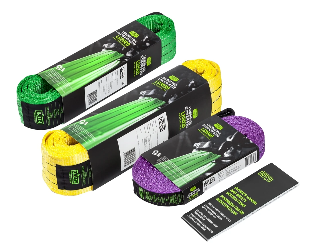 Строп грузоподъемный текстильный петлевой (СТП) HITCH LS3030, 3000 кг, 3.0 м