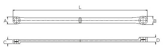 Licota Ключ накидной удлиненный 11x13 мм