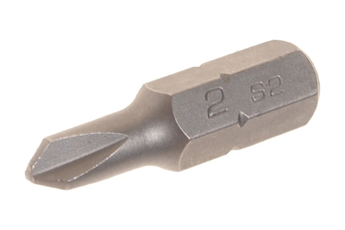 FORCE Бита 3х лучевая 1/4" №2, L=25 мм