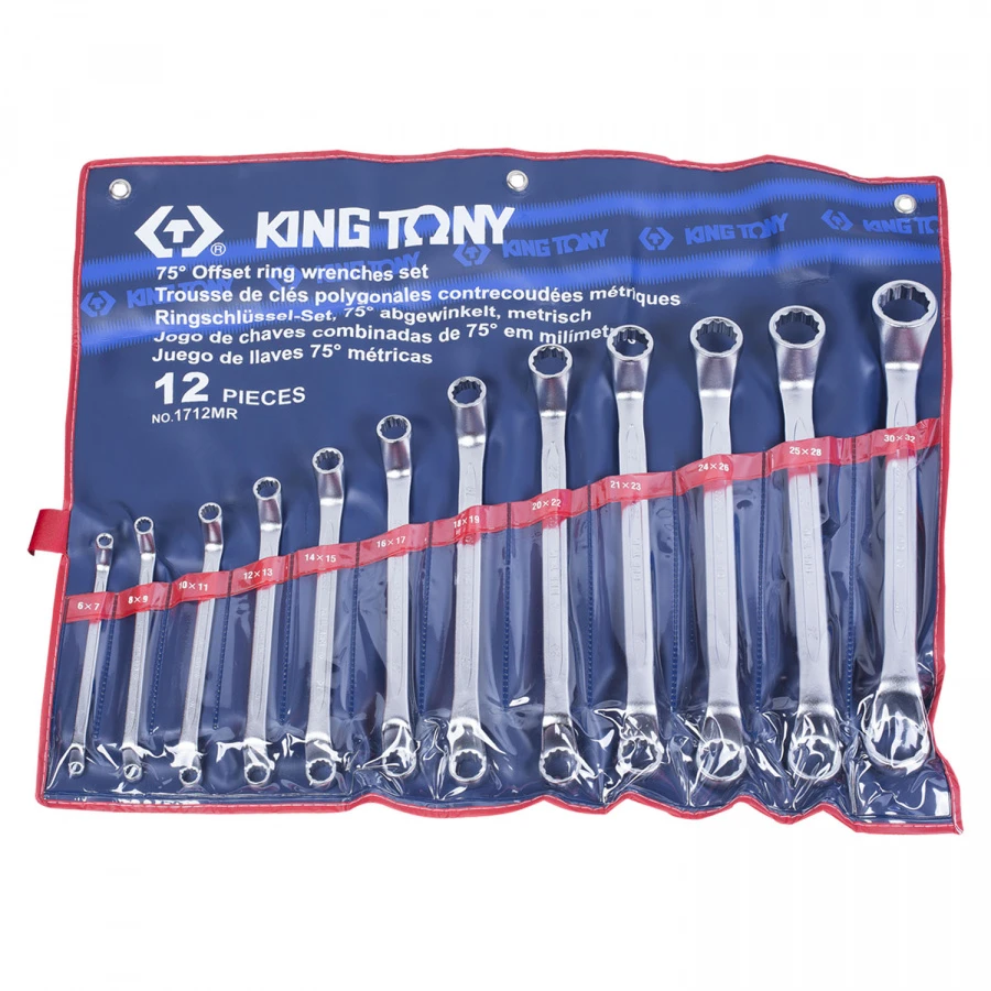 KING TONY Набор накидных ключей, 6-32 мм, 12 предметов