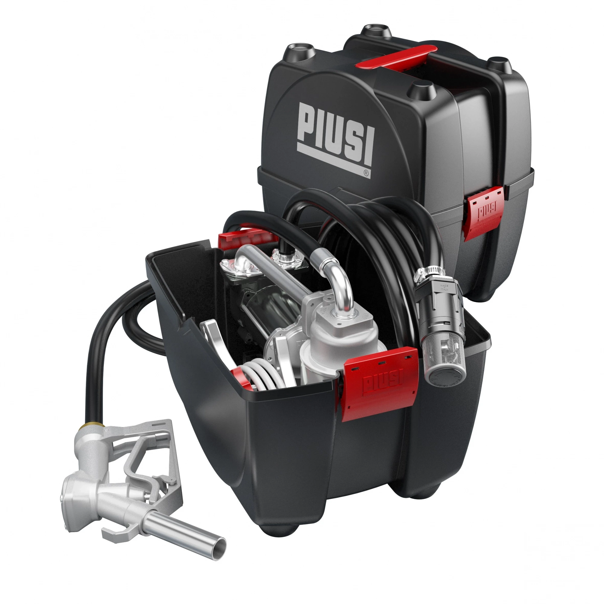 Piusibox PRO 24 V - Мобильный комплект для перекачки топлива с фильтром